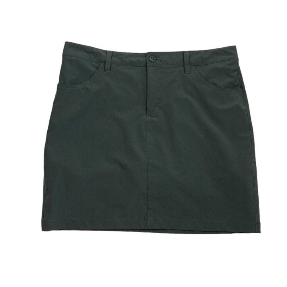 -Eddie Bauer Womens Skort Size 10 Gray Outdoor Activewear Hiking Stretch Casual